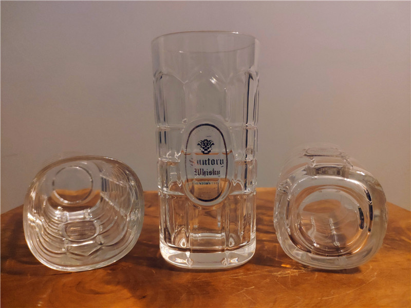 威士忌酒杯 三得利WHISKY杯 日威higball杯型带把玻璃水晶杯