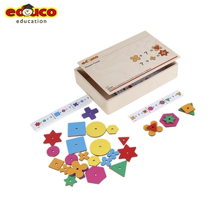 荷兰educo 形状叠加游戏 儿童益智启蒙配对幼儿园数学教具305300