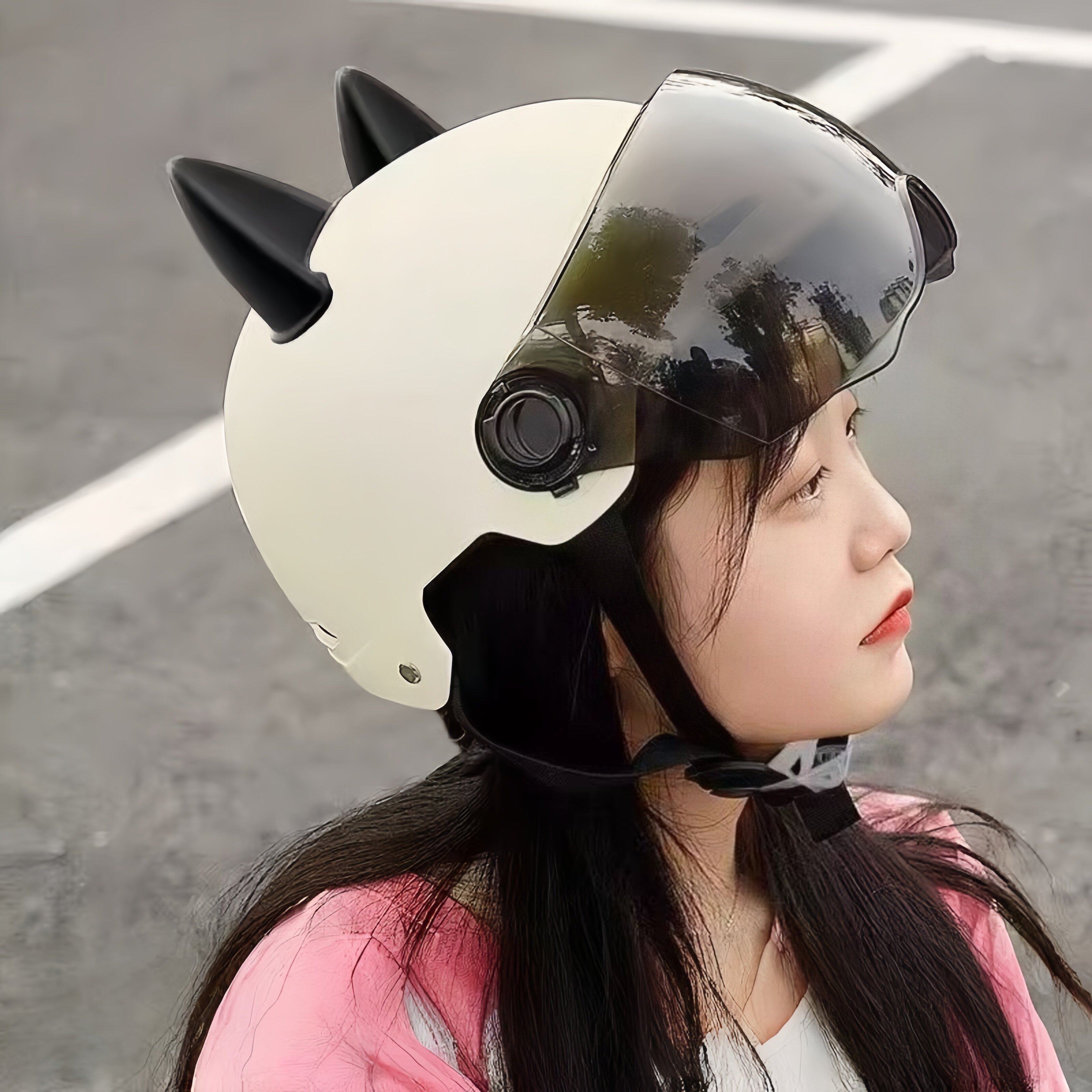 3C认证电动车头盔女士可爱高颜值夏季遮阳防晒2026新款电瓶摩托车