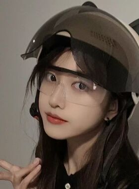 3C认证电动车头盔高颜值女士可爱夏季遮阳防晒2026新款骑行安全帽