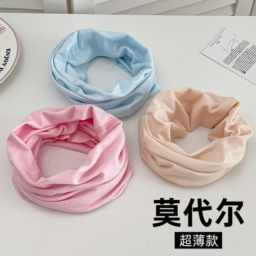 春夏季莫代尔保暖脖套围巾