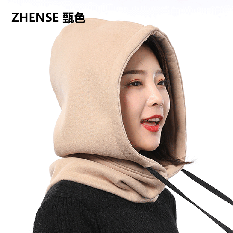 卫衣一体脖套单独百搭风骑车帽