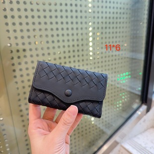 牛皮编织钥匙包男女真皮多功能大容量钥匙套家用锁匙收纳包拉链款