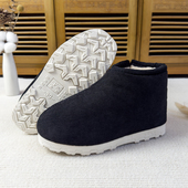 加绒加厚款 棉鞋 中老年手工棉鞋 高帮老人棉鞋 防滑 冬季 男保暖鞋 男士