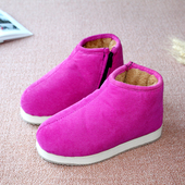 冬季 加绒女棉靴学生加厚保暖鞋 传统手工老布棉鞋 女厚底老北京布鞋