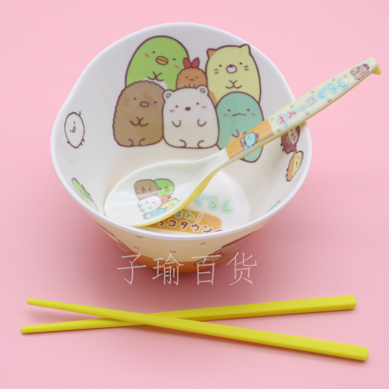 卡通碗密胺动漫儿童可爱餐具套装