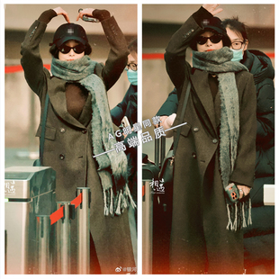 秦岚春晚同款西装大衣毛呢外套毛衣针织衫上衣牛仔裤子女2026马年