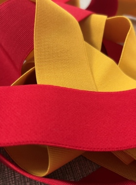 红色松紧带宽4cm高弹力橡皮筋加厚裙子松紧腰耐用裤腰加高腰辅料