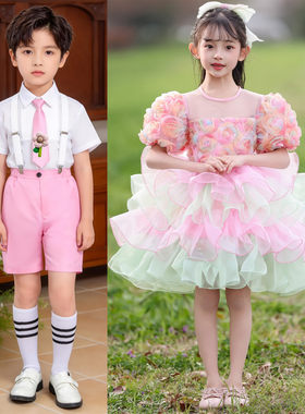 棒棒糖舞蹈演出服再见幼儿园儿童表演服糖果童心演出服我们跳舞吧