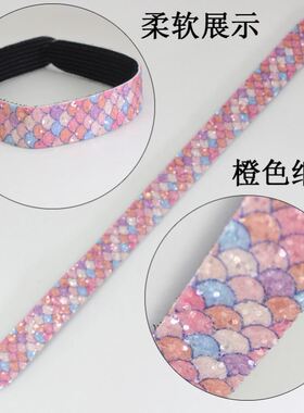 人鱼碎发贴前额刘海贴魔术贴儿童碎发头箍魔法贴成人女碎发魔法贴