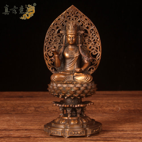 真古意铜金刚波若密菩萨摆件铜五大菩萨金刚波若密菩萨工艺品摆件