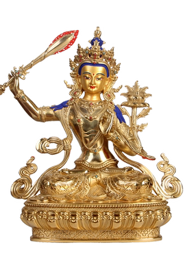 文殊菩萨藏传工艺品摆件