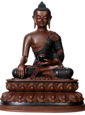 摆件纯铜车载随身密宗释迦佛