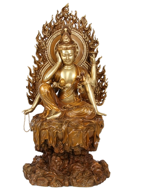 纯铜摆件菩萨工艺品观音佛像