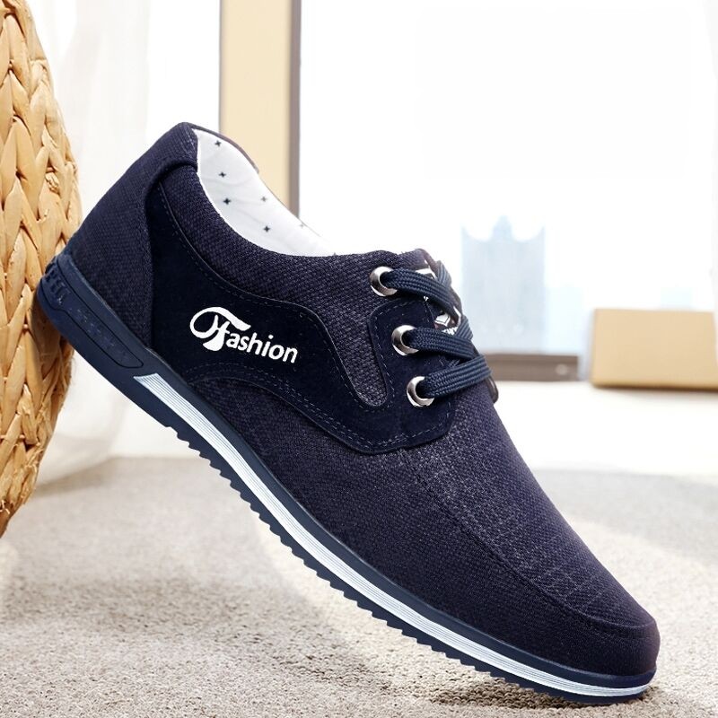春季男鞋韩版潮流老北京布鞋男休闲鞋百搭青年板鞋透气防臭工作鞋