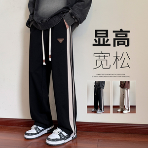秋季男士运动卫裤长裤拖地休闲男直筒潮XZ1111K303P40,驼色大衣搭配啥色的丝巾好看图片图片