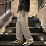 男士春款时尚潮流运动卫裤长裤拖地休闲男直筒潮XZ1111K302P40，男装休闲裤，星座1106-3（原星座1111）
