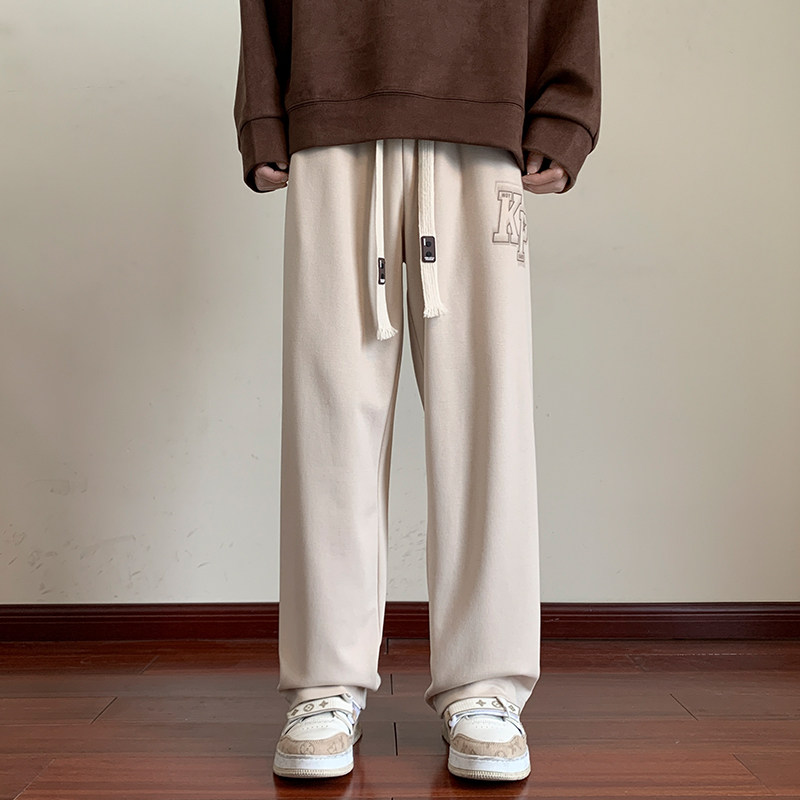 2024秋季男运动休闲卫裤长裤拖地休闲男直筒裤潮XZ1111K302P40,男装休闲裤,星座1106-3（原星座1111）