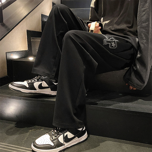 男士春款时尚潮流运动卫裤长裤拖地休闲男直筒潮XZ1111K302P40图片