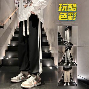 秋季新款男士宽松卫裤个性休闲运动裤韩版束脚裤潮XZ1111~656P45图片