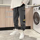 港风/男个性拼料宽松多袋裤工装裤K72P35，男装休闲裤，星座1106-3（原星座1111）
