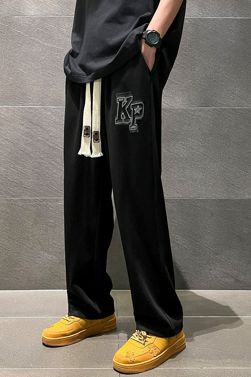 23男春潮流运动卫裤长裤拖地休闲男直筒潮XZ1111K302P40,男装休闲裤,星座1106-3（原星座1111）