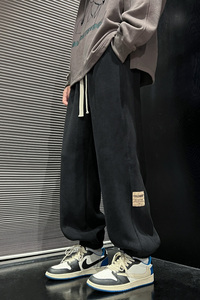 束脚宽松秋冬季潮流休闲裤男青春流行长裤潮 K629P48图片