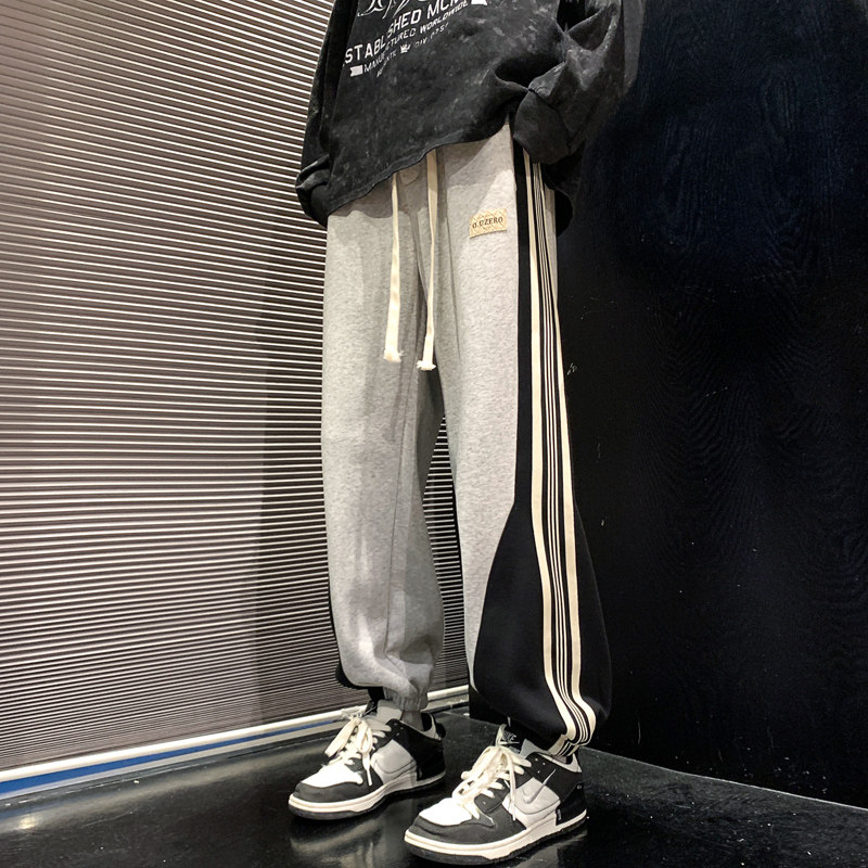 2024春季男士宽松卫裤个性运动裤韩版束脚裤潮XZ1111-652P55,男装休闲裤,星座1106-3（原星座1111）