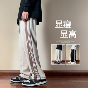 木地板 男士潮流运动卫裤长裤拖地休闲男直筒裤XZ1111K301P40图片