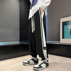 春款男士宽松卫裤个性休闲运动裤韩版束脚裤潮XZ1111~656P45图片