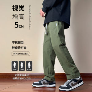 木地板  春款男裤紧密水洗棉高性价比直筒工装裤XZ1111-316P45图片