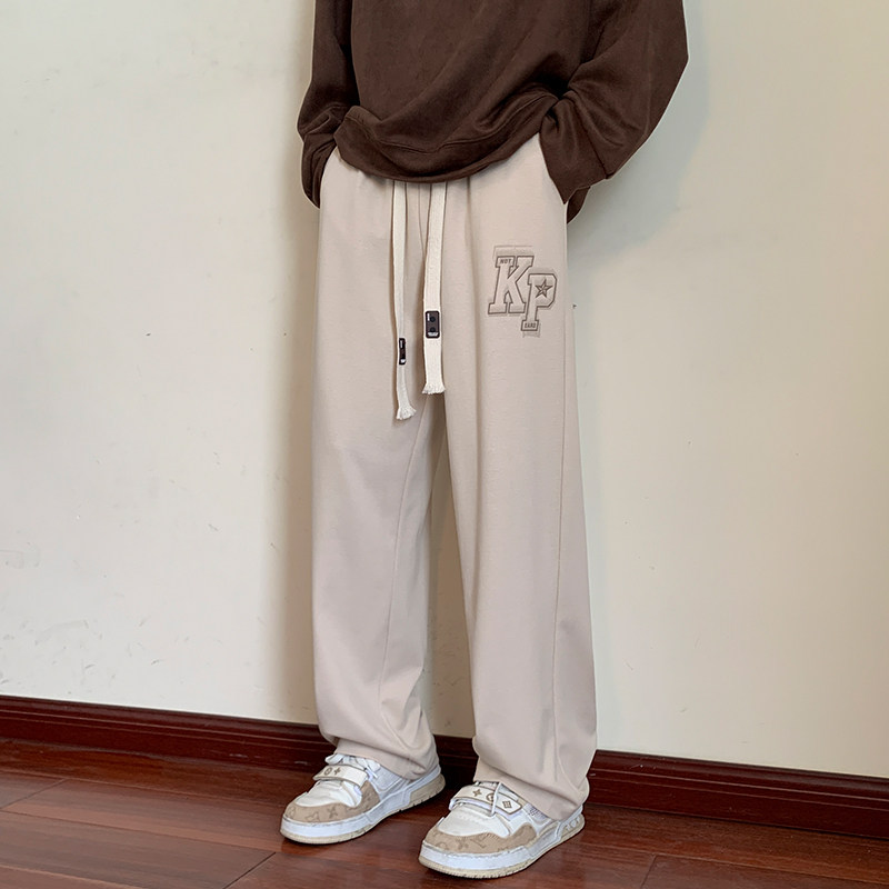 2024秋季男休闲卫裤长裤拖地休闲男直筒裤潮XZ1111K302P40,男装休闲裤,星座1106-3（原星座1111）