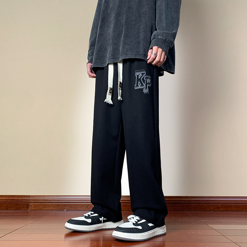 男运动休闲卫裤长裤拖地休闲男直筒裤潮XZ1111K302P40,男装休闲裤,星座1106-3（原星座1111）
