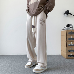 男休闲卫裤长裤拖地裤男直筒裤潮XZ1111K302P40图片