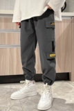 2022港风/男士春季拼料宽松多袋裤工装裤K72P35，男装休闲裤，星座1106-3（原星座1111）