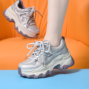 网面休闲运动鞋 老爹鞋 子厚底百搭软底轻便夏季 春秋鞋 女2026新款