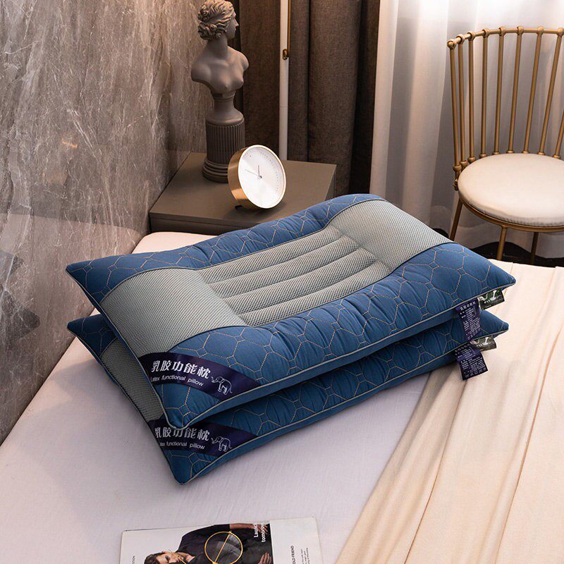 新款决明子枕头枕芯一对装家用护颈椎助睡眠双人乳胶枕学生单人男