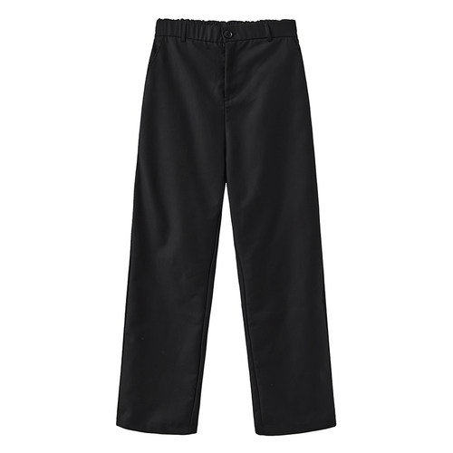 休闲宽松纯色直筒西装裤基础款