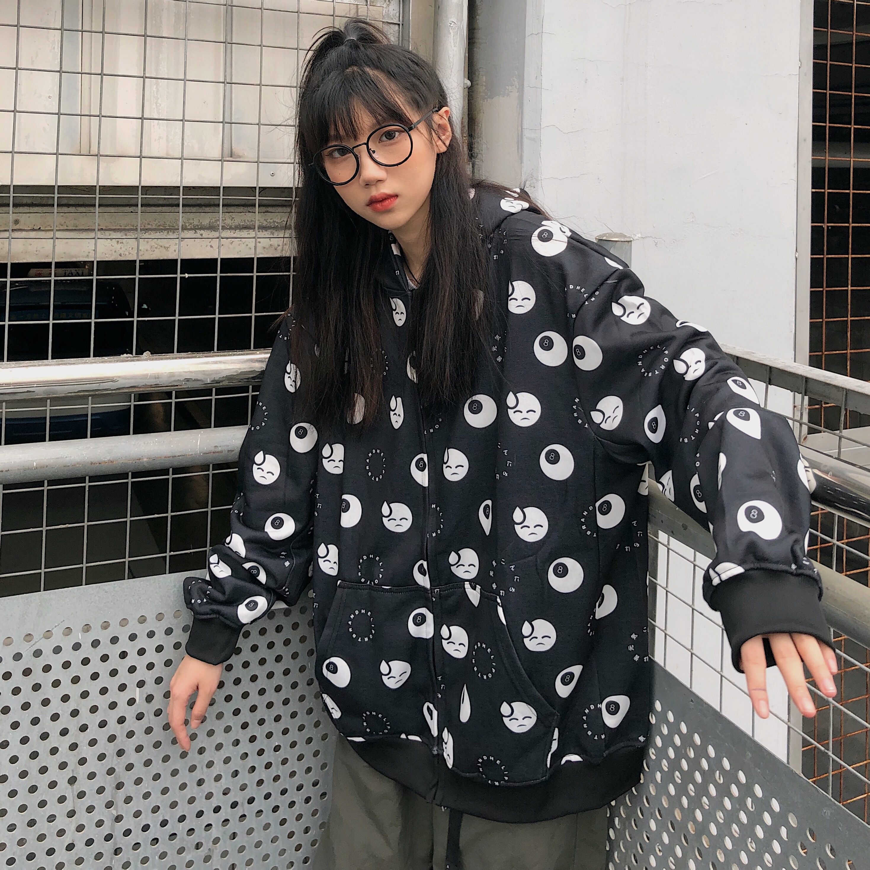 heliport停机坪badfun拉链外套