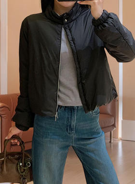 大码女款加厚保暖立领拉链棉服