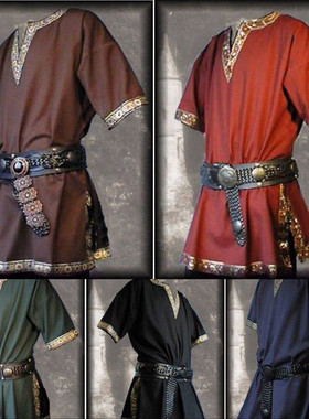 外贸wish欧美复古镶嵌花边男士短袖衬衫shirts for men。