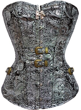 欧美宫廷哥特式束身衣钢扣束腰美体塑身衣女Court Gothic corset