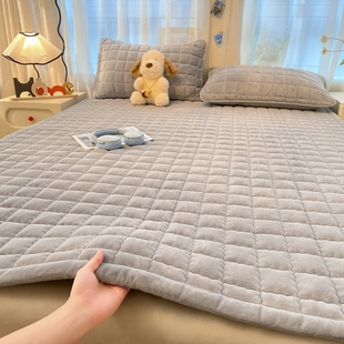 A类加厚牛奶绒儿童地垫秋冬宝宝爬行垫卧室床边垫子床褥垫可机洗