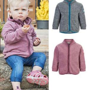 【0-5岁速干抓绒开衫】丹麦正品样品保暖内衣中间层透气超轻上衣