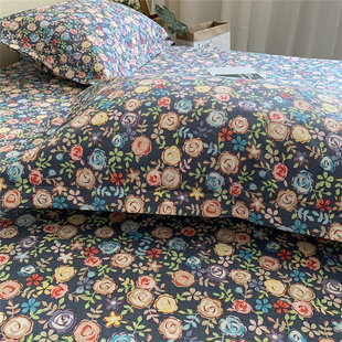 被单不起球 炕单枕套2件套三件套厚款 纯棉老粗布床单 单件国民老式