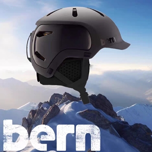 专业单双板雪盔运动装 Bern超轻滑雪头盔MIPS亚洲款 备碳纤维男女