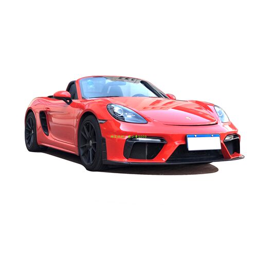 适用保时捷718cayman/boxter改装碳纤维小包围全套前唇后唇尾翼