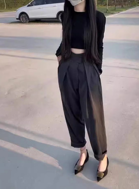 今年流行特惠24713大爱美依缘2025秋季新款纯色长袖短款打底衫高