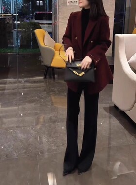 今年流行特惠241261大爱美依缘2025新款高级感翻领纯色西服外套