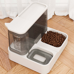 猫咪自动喂食器饮水机大容量饮水一体流动水不湿嘴狗喝水宠物用品